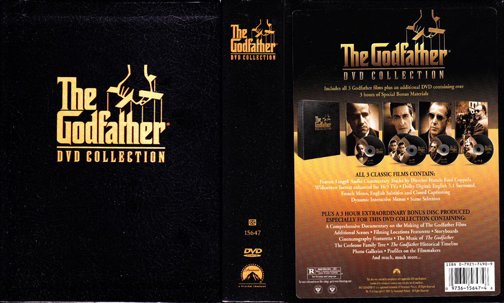 The Godfather Dvd Collection 2001 5 Disc Purchase From Shopbestlove